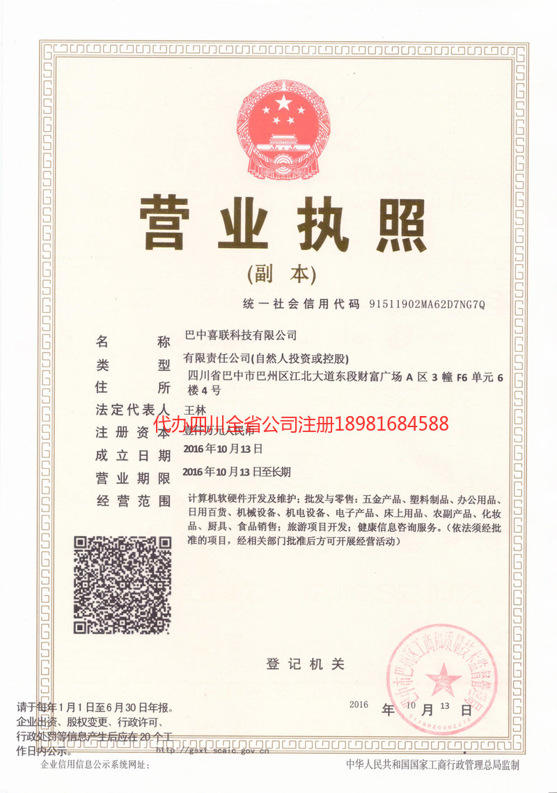 武隆武隆喜联科技有限公司